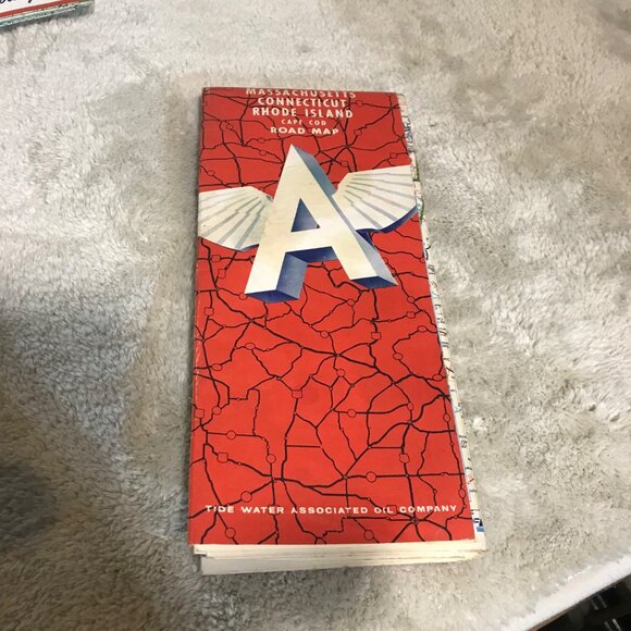 Vintage 1960 Road Map Massachusetts Connecticut Rhode Island - Picture 4 of 4